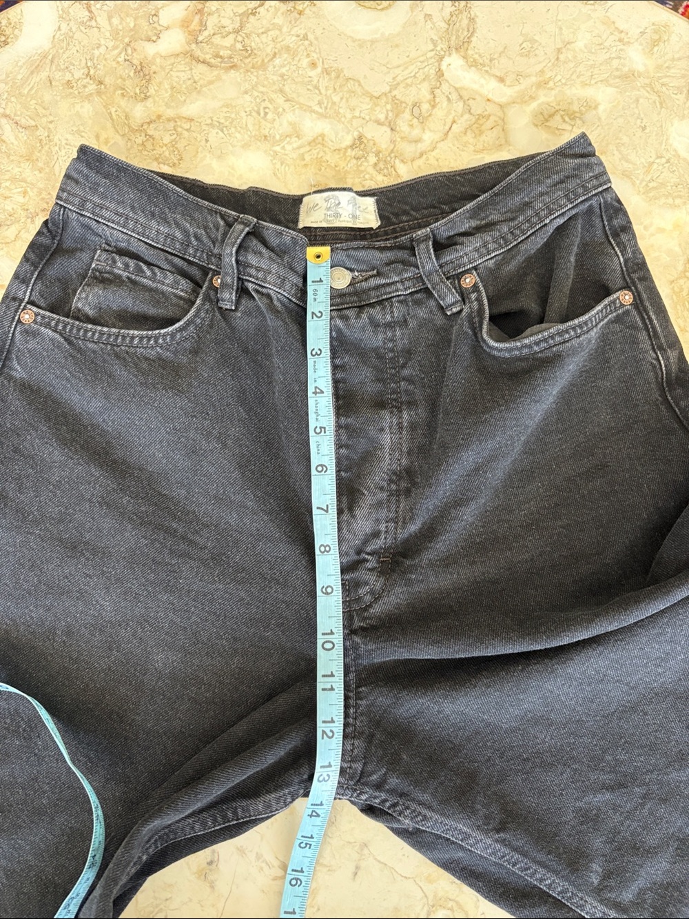 Free People We The Free Extra Wide-Leg  Jeans - Doppelgänger (Black Denim) - Picture 12 of 14
